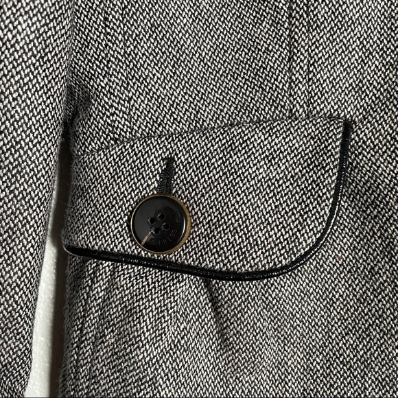 Express Wool Blend Gray Jacket Blazer - Size 4 - Picture 6 of 11